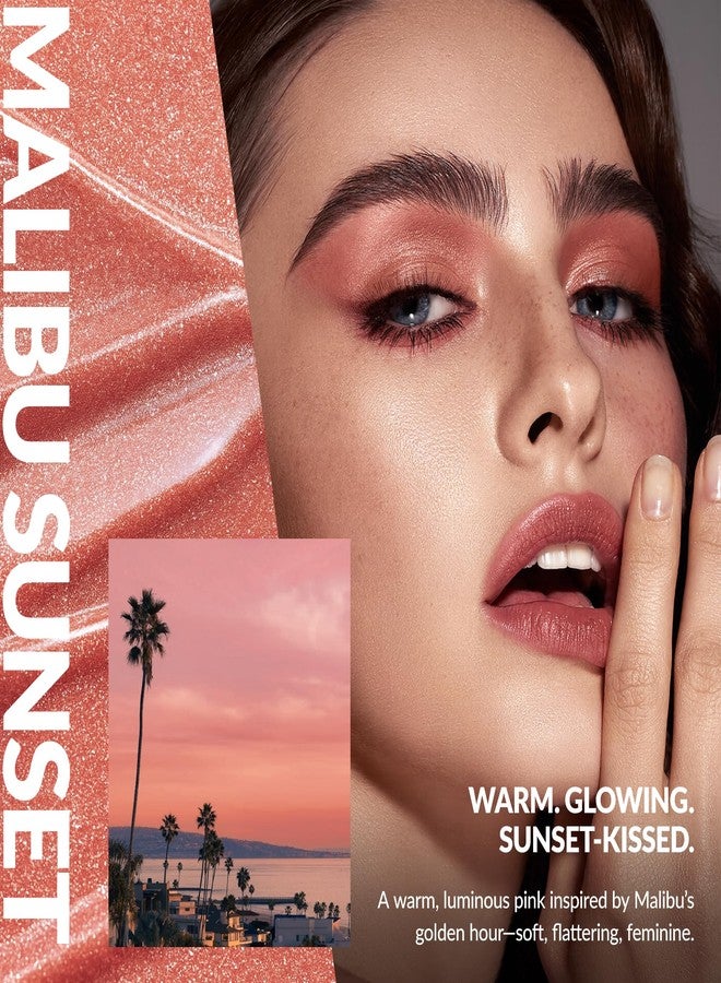 BEPHOLAN Matte Rose Pink Liquid Eyeshadow With Subtle Shimmer.Waterproof,Long-Lasting, Neutral Naked Smooth Creamy Eyeshadow Lightweight(Malibu Sunset 04#) - Image 4